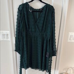 Lulu's Deep Green Dress